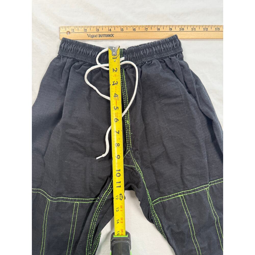 HAWK BRAZILIAN JIU-JITSU Martial Arts BJJ GI & Bottom Youth Size K1 Black Green - Picture 10 of 12